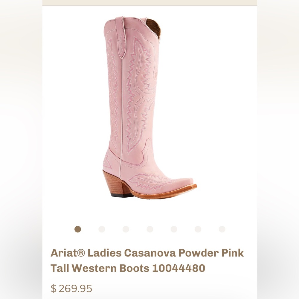 Ariat Casanova Pink Western Cowboy Boots: Women’s Size 10 *Brand New*